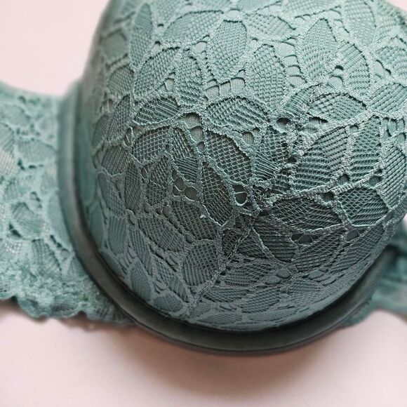 Aerie Women's Green Lace Push Up Bra 36C - Picture 4 of 6